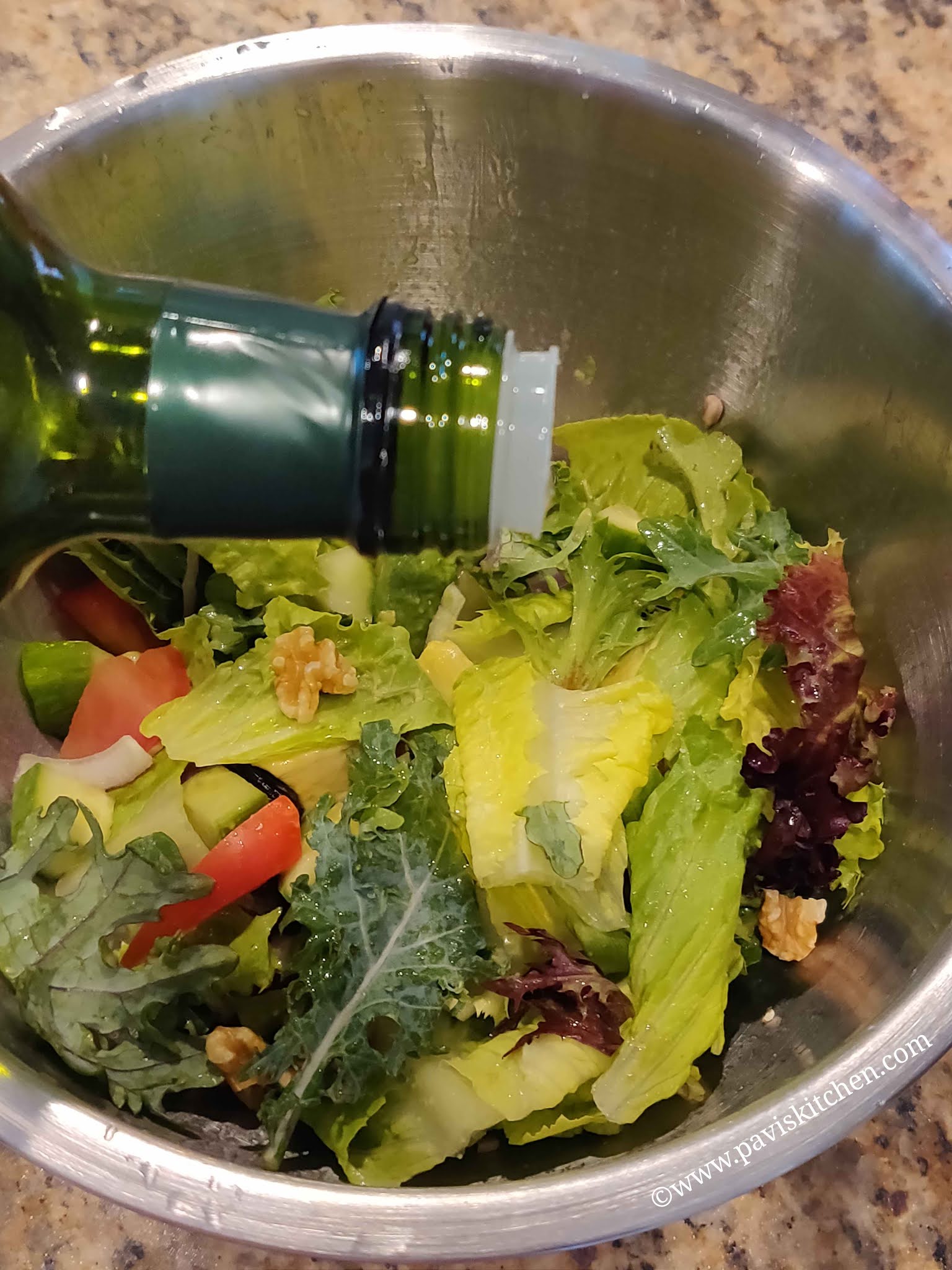 Easy spring salad recipe Spring green salad recipe Baby spring mix