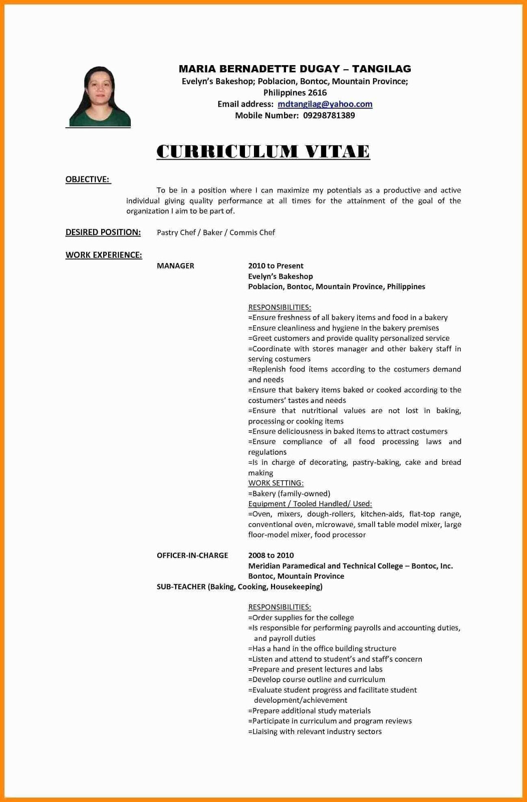 Accountant Resume Format In Word 2019