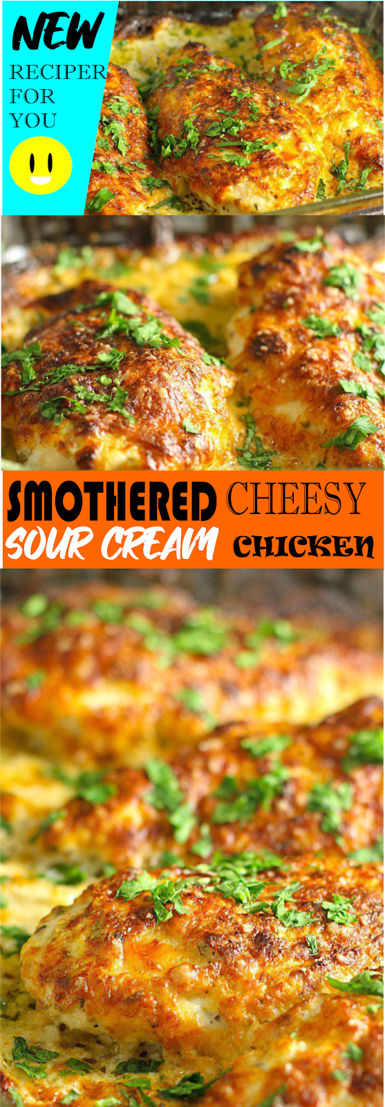 SMOTHERED CHEESY SOUR CREAM CHICKEN | Think food