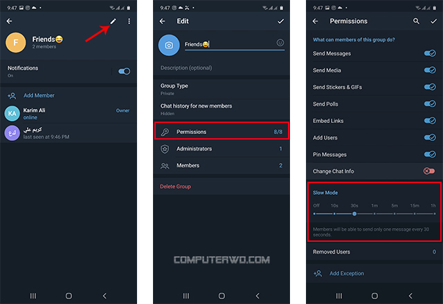 تفعيل وضع Slow Mode للتحكم بمجموعات الدردشة بتيليجرام computer-wd عالم الكمبيوترCover.psdتفعيل وضع Slow Mode للتحكم بمجموعات الدردشة بتيليجرام computer-wd عالم الكمبيوتر activating.psd