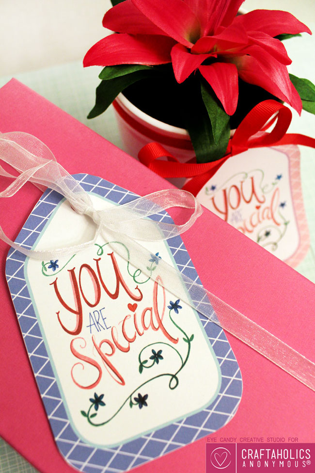 free download, mother's day, gift tags, hand lettering, flowers