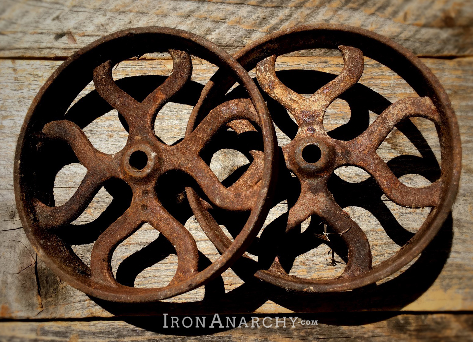 Vintage Cast Iron Wheels