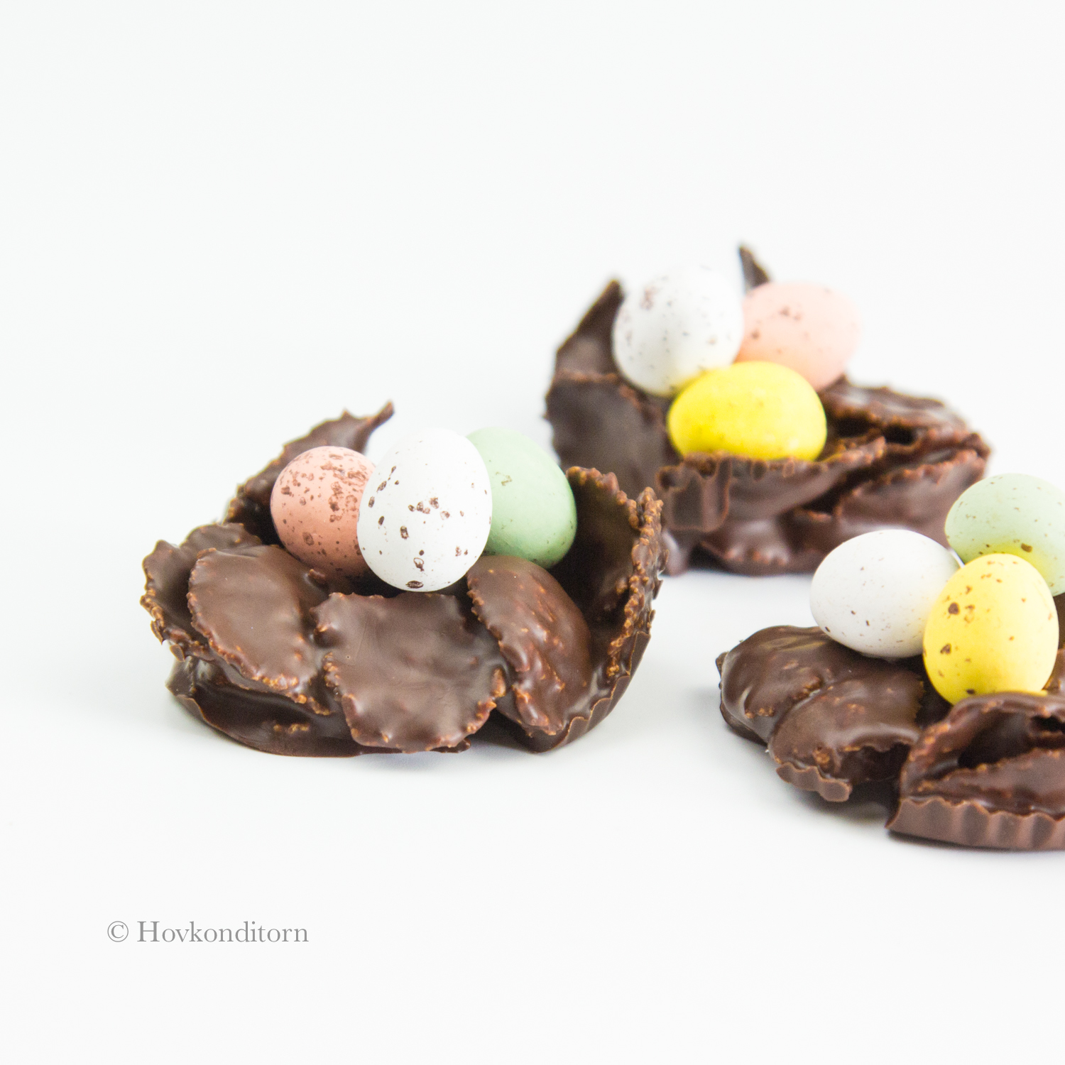 Chocolate Egg Nests for Easter