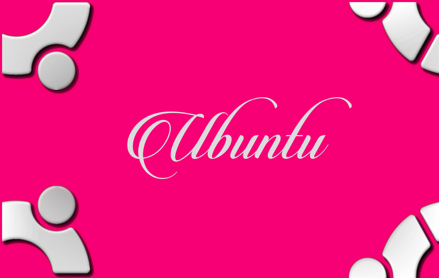 I love ubuntu!: 4-PINK UBUNTU WALLPAPER