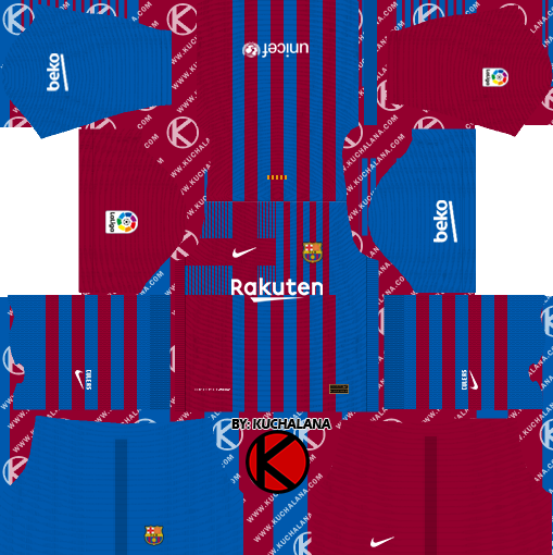 F.C. Barcelona 2021/22 Nike Kit - DLS2019