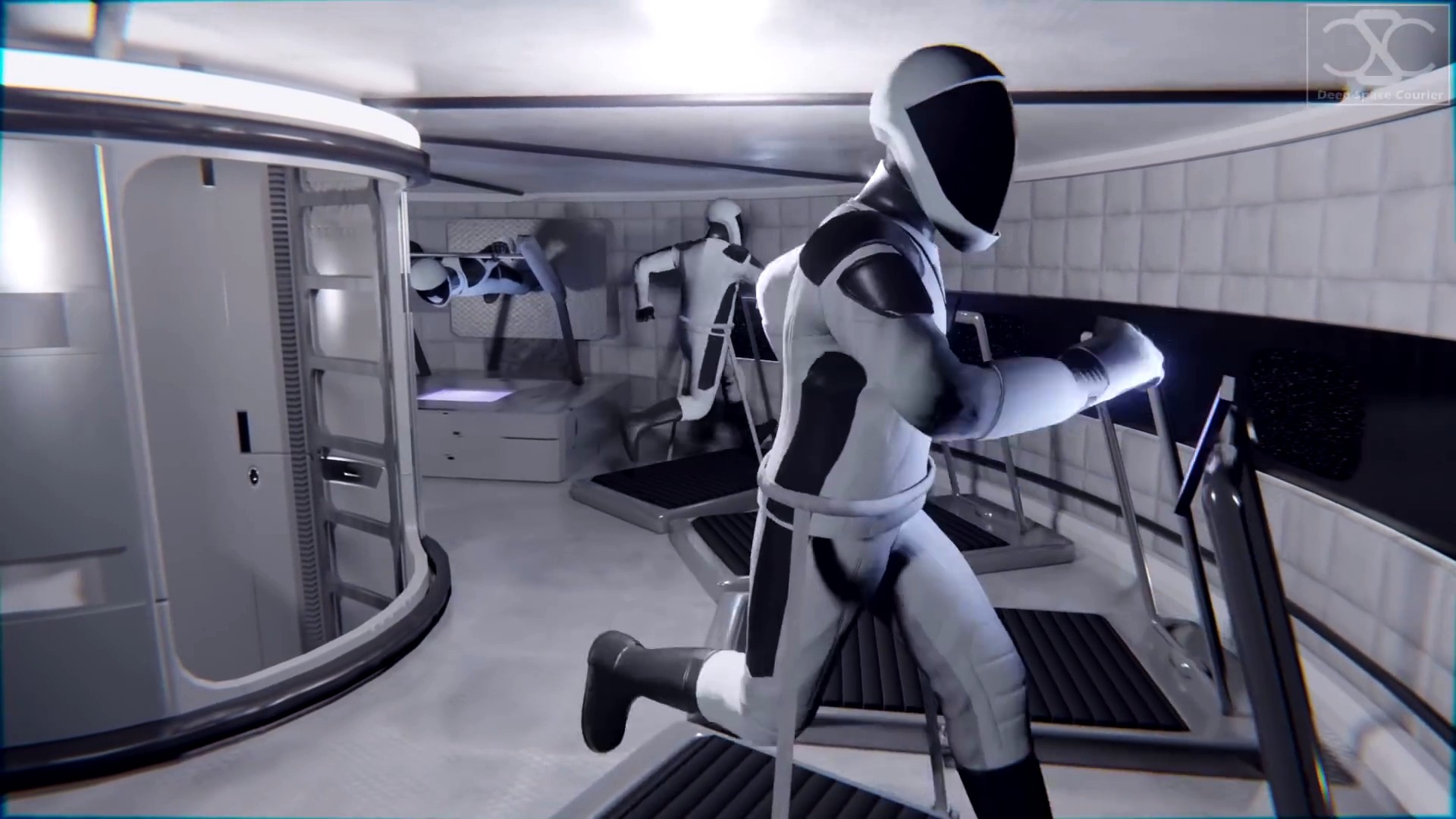 Animation of SpaceX Starship interior concept by DeepSpaceCourier