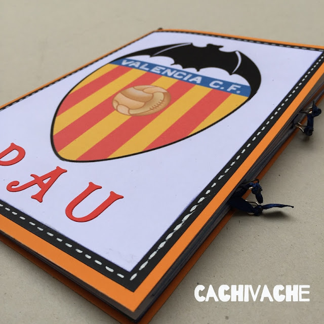 Cuaderno creativo Fútbol del Valencia.