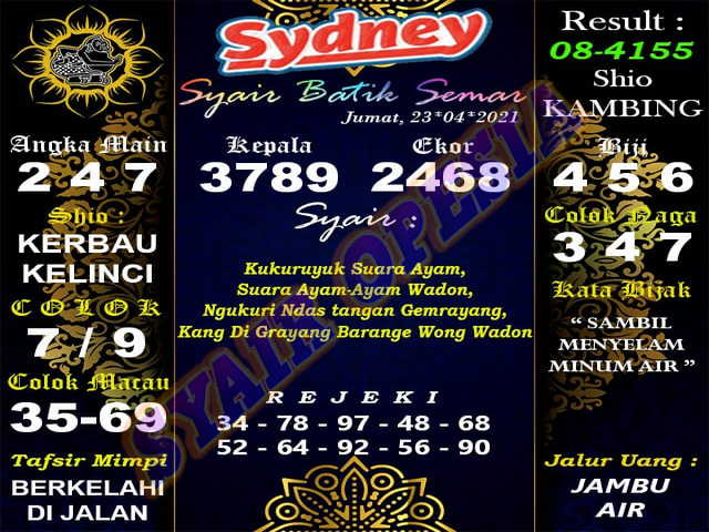 gambar togel sydney