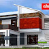 Contemporary house with plan
