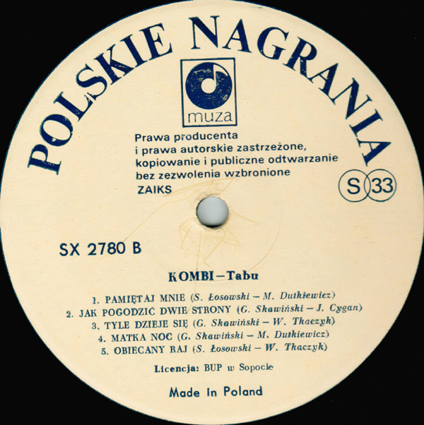 To, co mi gra czyli muzyczny blog Piotra K.: Kombi