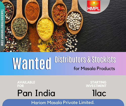 Wanted Distributors, Super Stockist for Masala Products in Pan India