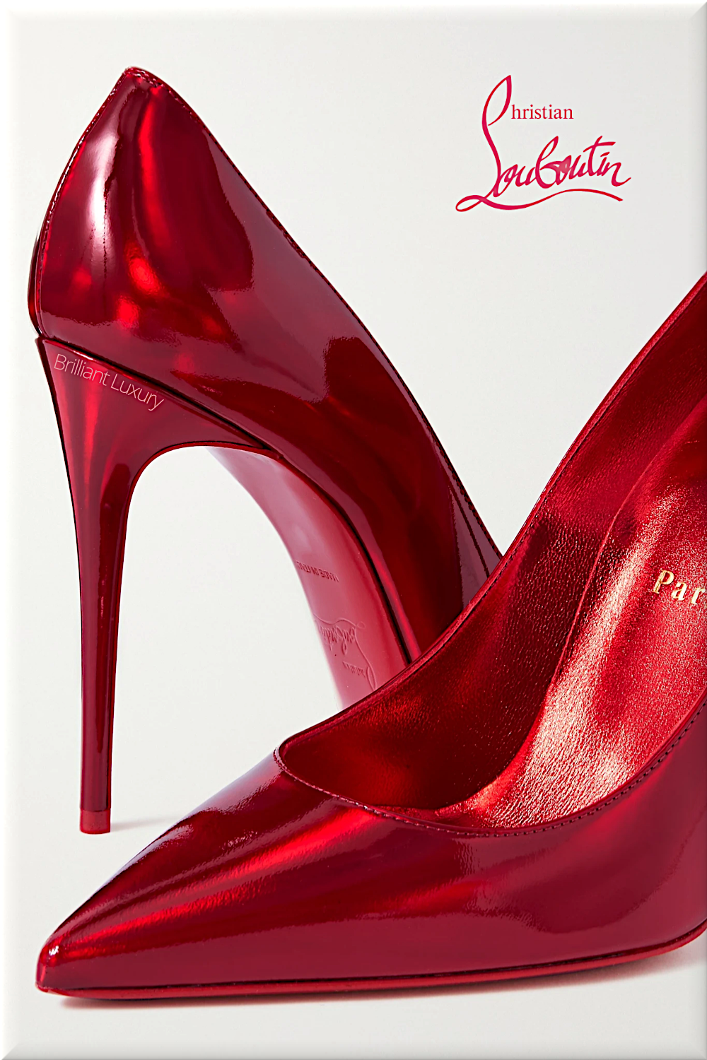 ♦Christian Louboutin Kate red iridescent leather pumps #christianlouboutin #shoes #brilliantluxury ♦Christian Louboutin Kate red iridescent leather pumps #christianlouboutin #shoes #brilliantluxury