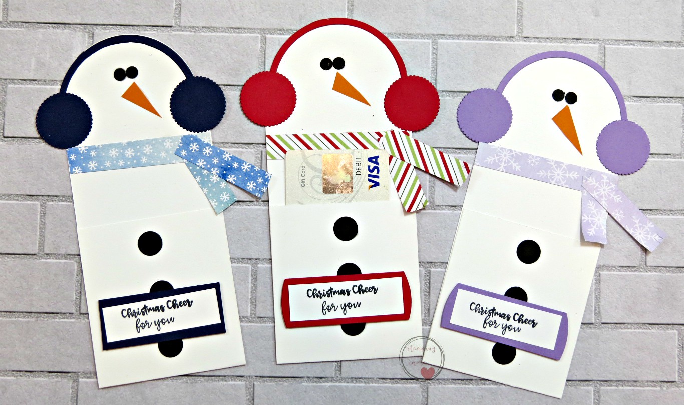 stampingwithamore-snowman-gift-card-holder