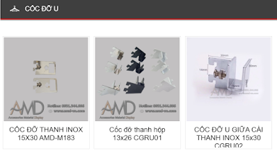 cốc đỡ u cài thanh ray gắn tường amd coc do u cai thanh ray gan tuong amd