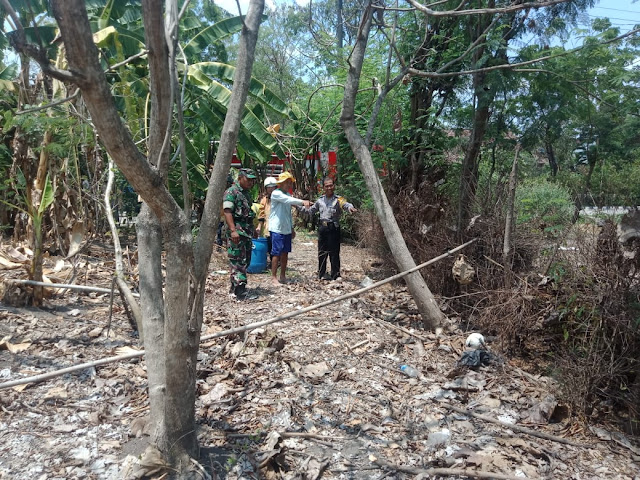 Babinsa Kebonromo Bantu Evakuasi Sarang Tawon