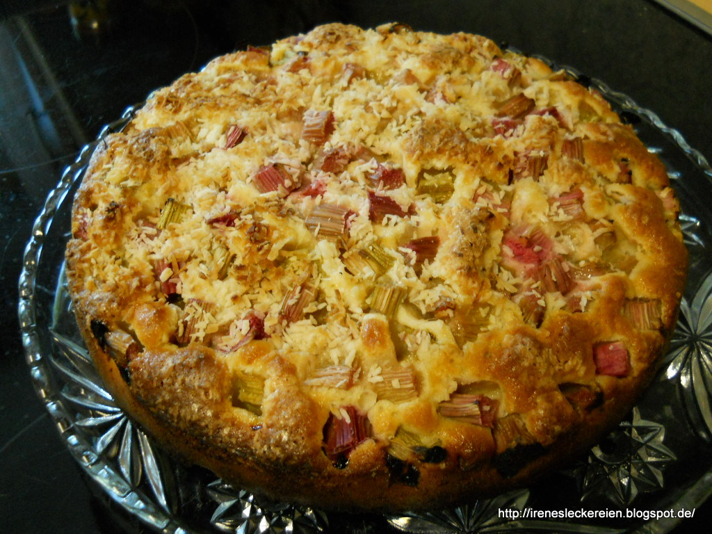 Irène`s Leckereien♥: Rhabarberkuchen mit Kokos