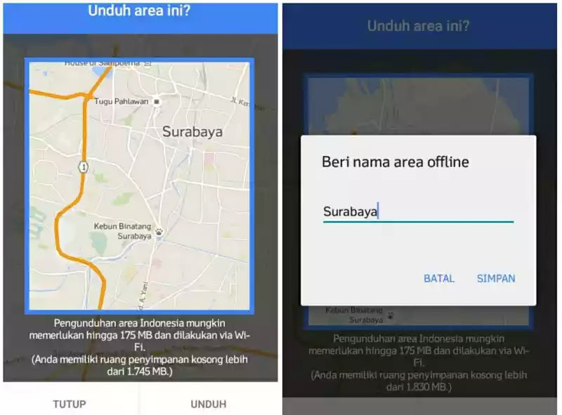 Cara Memakai Google Maps Offline ( Tanpa Koneksi Internet) Di Android ...