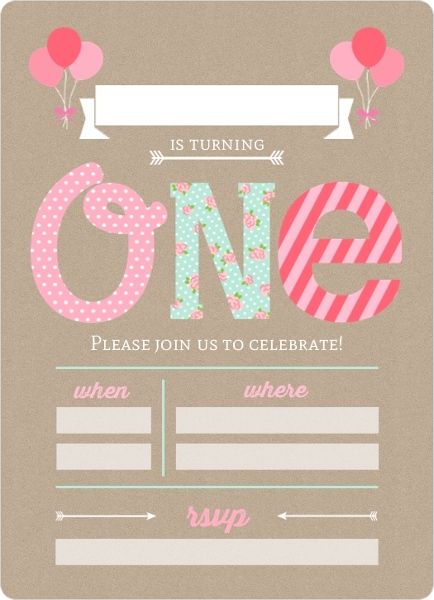 1st Birthday Invitations wording sample