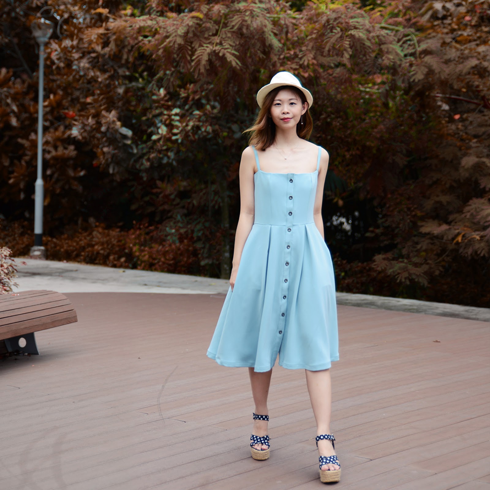 button down midi dress pattern