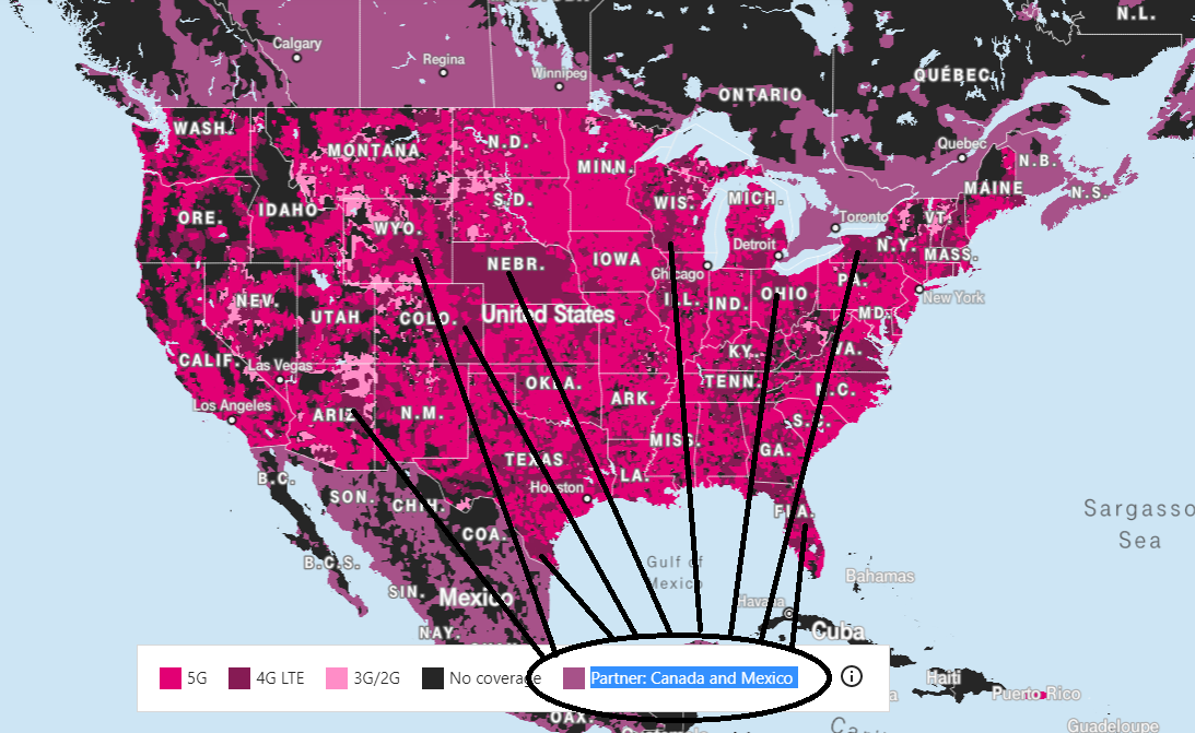T-Mobile's Domestic Roaming Partner Map Is Not Always Accurate