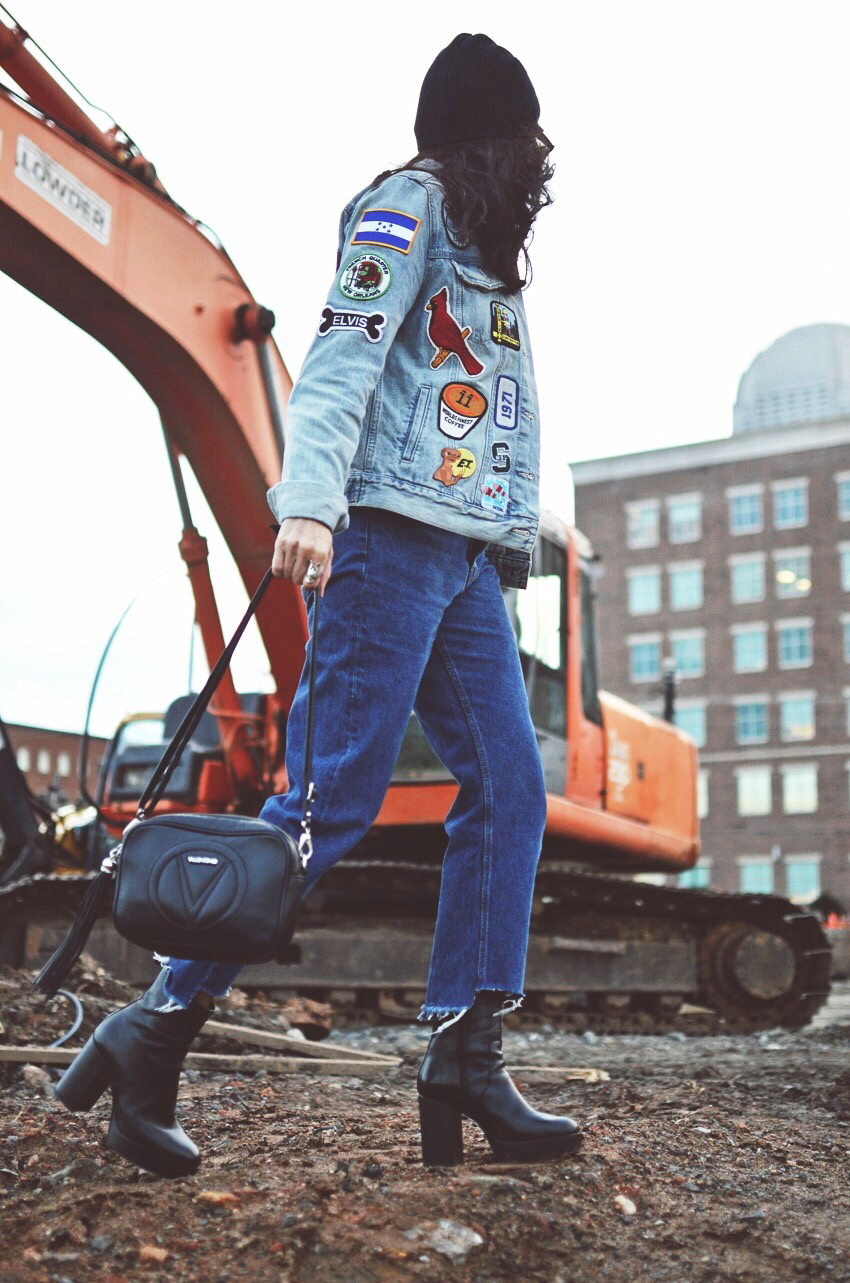 Platform ankle boots street style Platform ankle boots street style