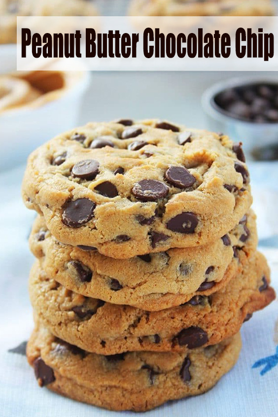 Thick & Chewy Peanut Butter Chocolate Chip Cookies Lets Cooking