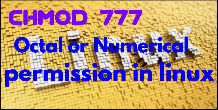 Chmod 777 Numeric File Permission In Linux