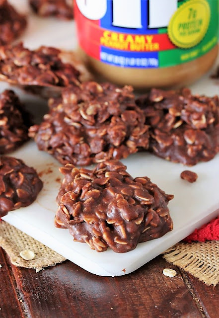 Classic No-Bake Cookies with Peanut Butter Image