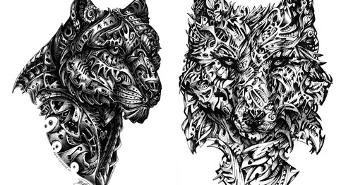 Gesture Drawings Tiger Doodle