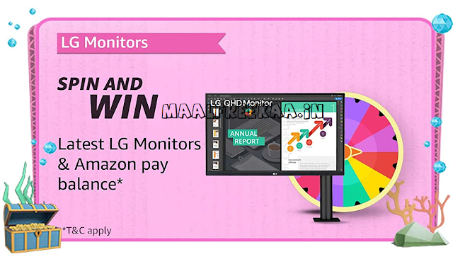 LG Monitors Spin And Win Amazon Prime Day Spin & Win