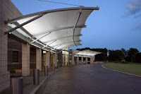 Fabric Walkway Canopies Suppliers + Polycarbonate Walkway Shades Suppliers in Dubai + Sharjah + Ajman + UAE 
