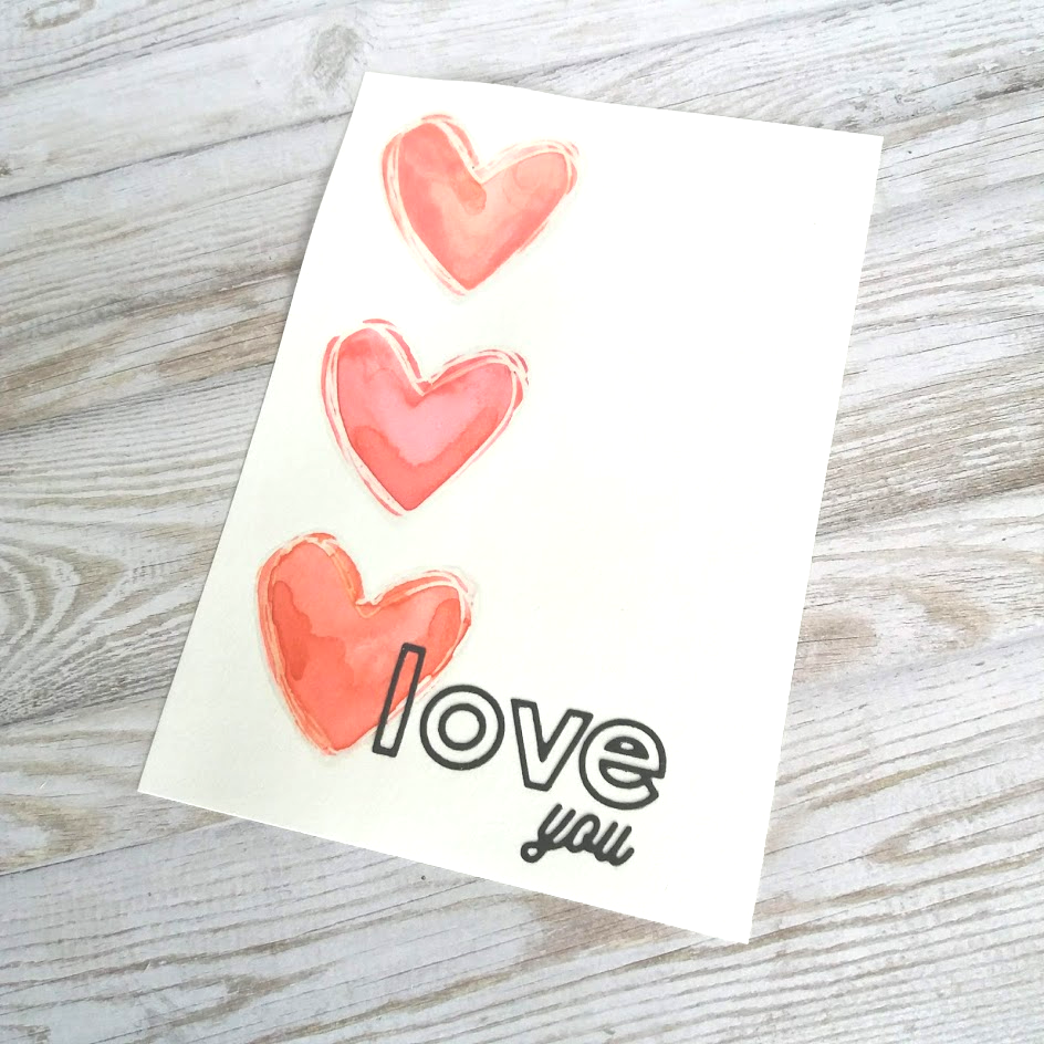 Nananas: Love themed card