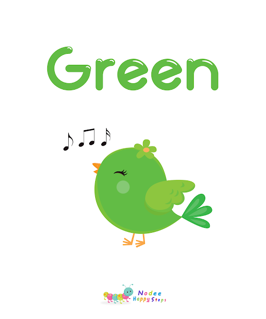 Green Color - Colors Flashcards for kids