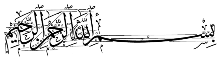 Download Buku Latihan Kaligrafi Tsuluts Al Baghdadi Timbangan Basmalah Mewarnai