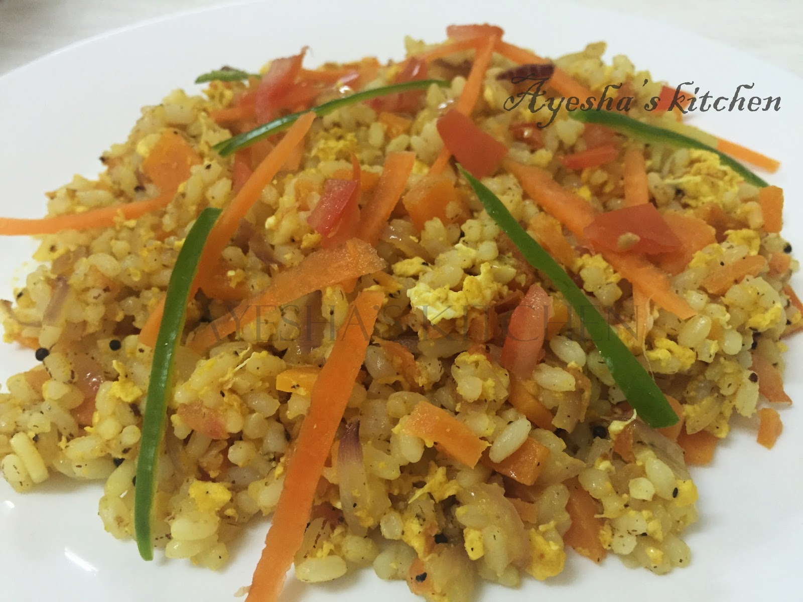 EGG RICE / VEGETABLE RICE Easy kids meal