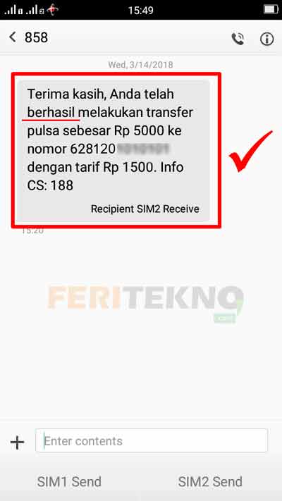 Terbaru Cara Transfer Pulsa Telkomsel Simpati Ke Operator Lain Tips And Trik 1