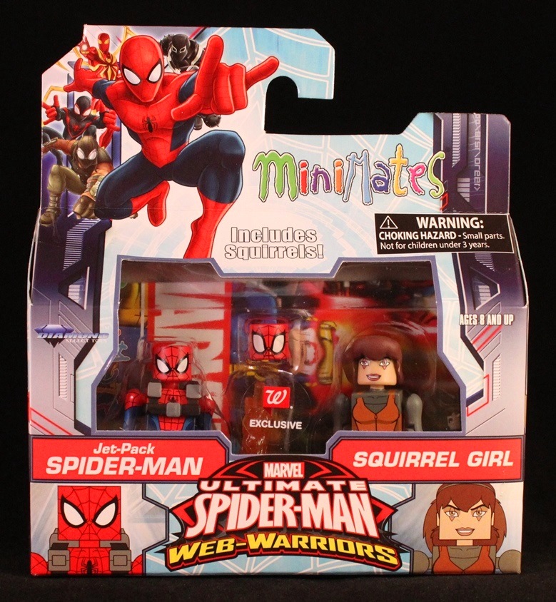 Marvel Minimates Walgreens Wave 3 Jet Pack Spider-Man & Squirrel Girl 