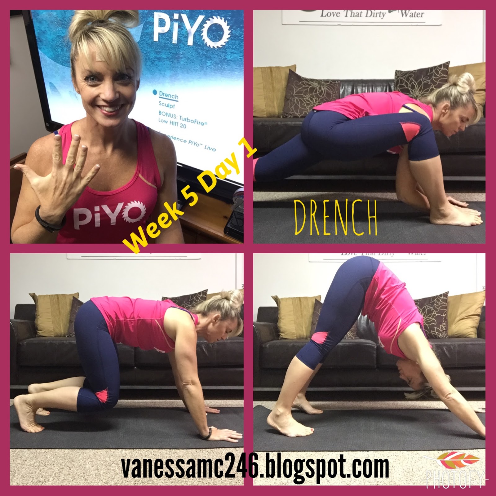 Simple Piyo core workout for Beginner