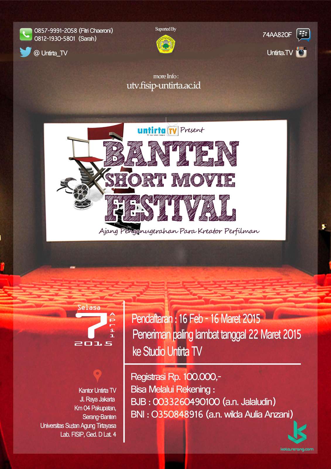 Poster BANTEN SHORT MOVIE FESTIVAL 2015 Poster BANTEN SHORT MOVIE FESTIVAL 2015