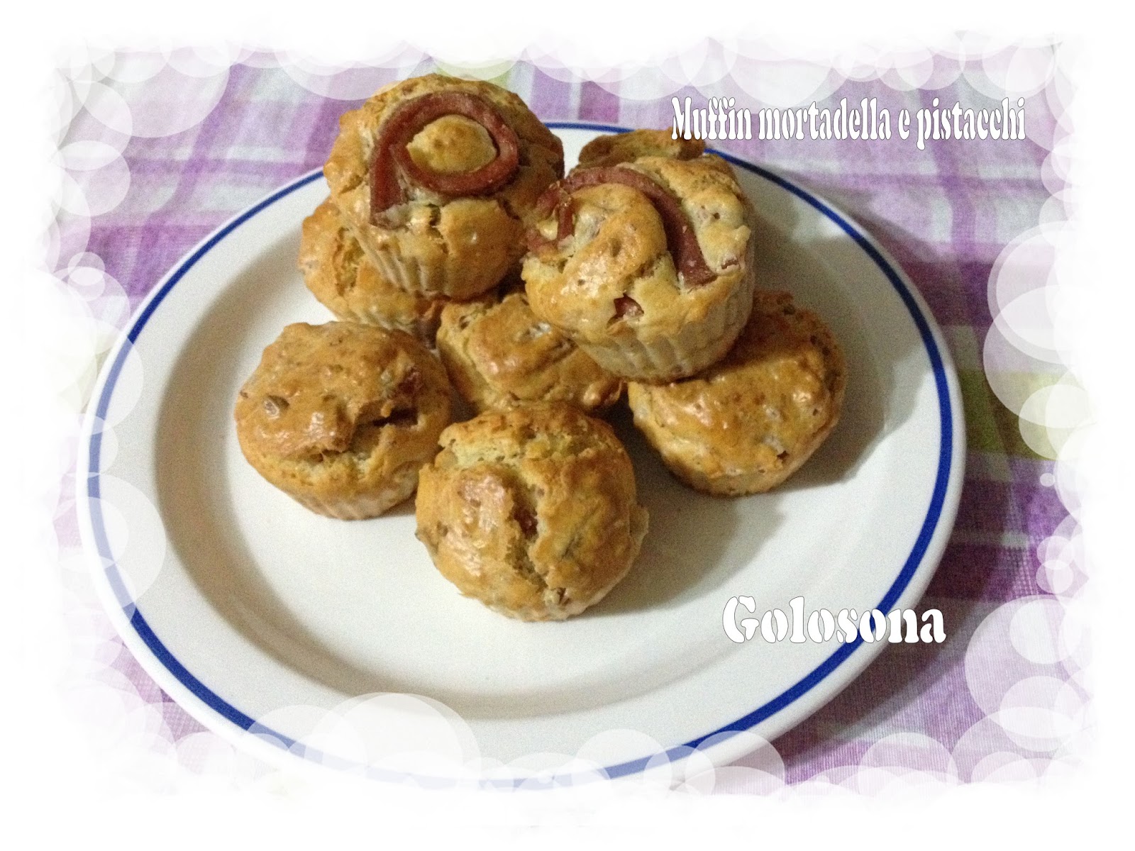 Golosona Muffin mortadella e pistacchi