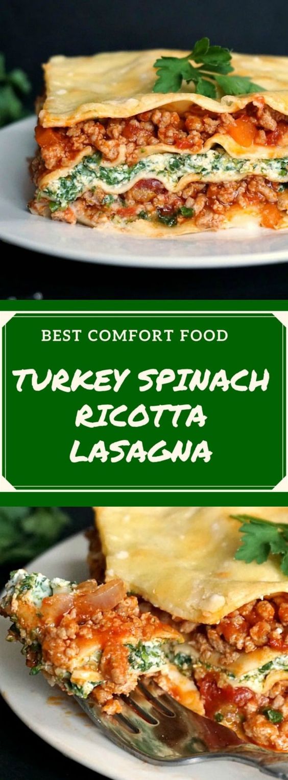 Healthy Turkey Lasagna with Spinach and Ricotta Hi Love Cooking