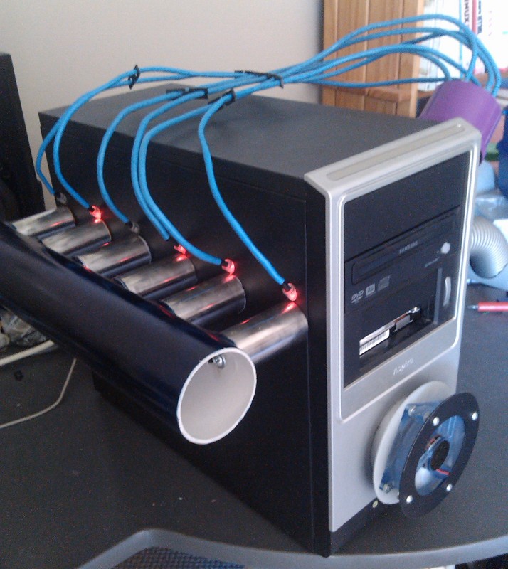 Techniphilia Computer Case Mod as a straight six engine!