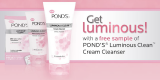 ponds luminous cream cleanser
