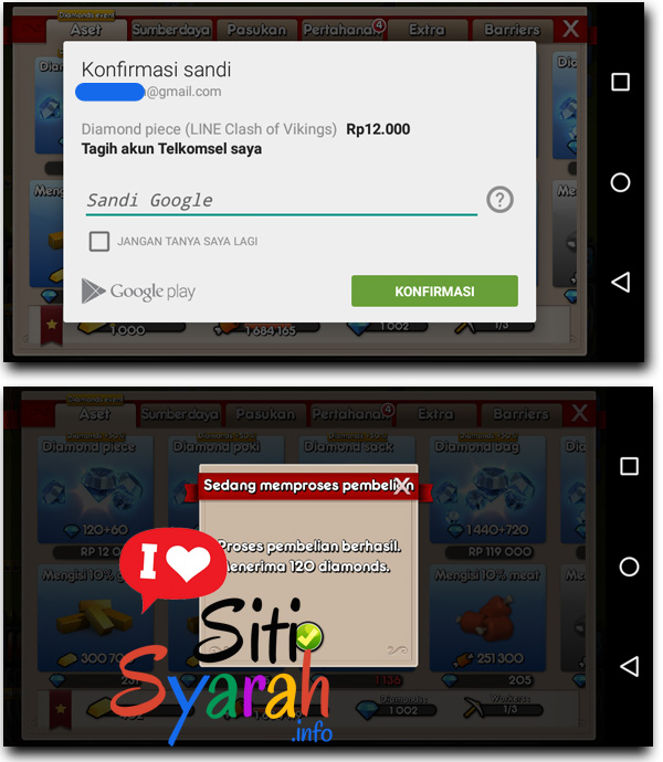 cara beli diamond di game android pakai pulsa telkomsel