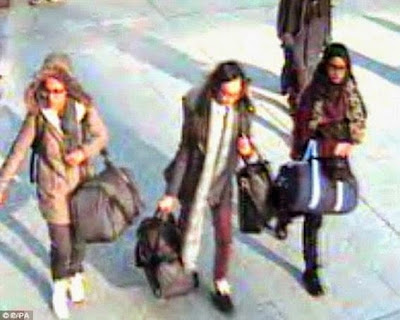 ISIS hunt for 3 British teenage Jihadi brides on the run from their terrorist husbands