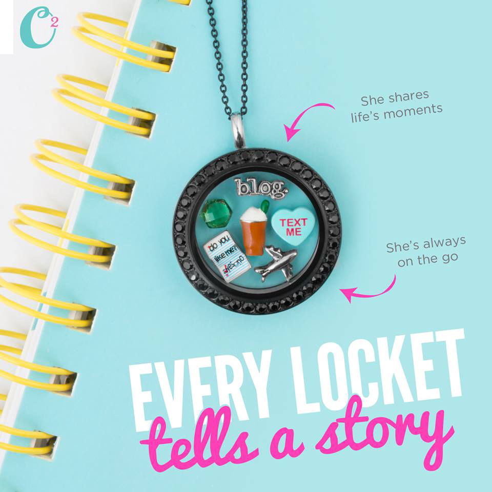 Black Crystals Origami Owl Living Locket for the Blogger - Shop StoriedCharms.origamiowl.com