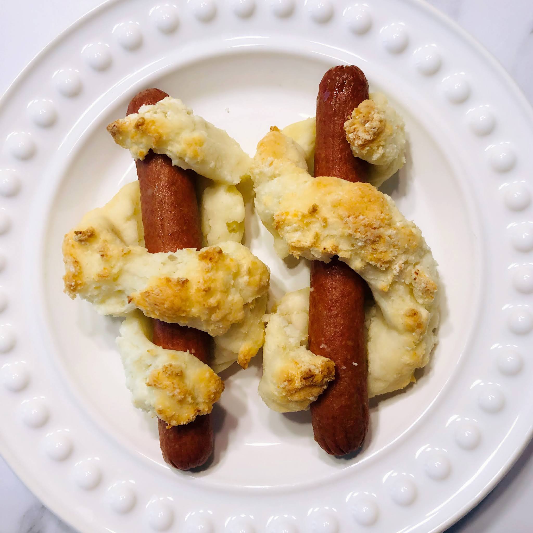 Hot Dogs with 2Ingredient Dough Wraps