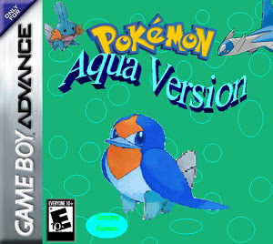 Pokemon Aqua Version Cover,Title