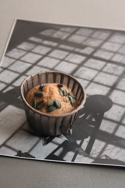 Muffin 10 cucchiai con semi di zucca e semi di papavero