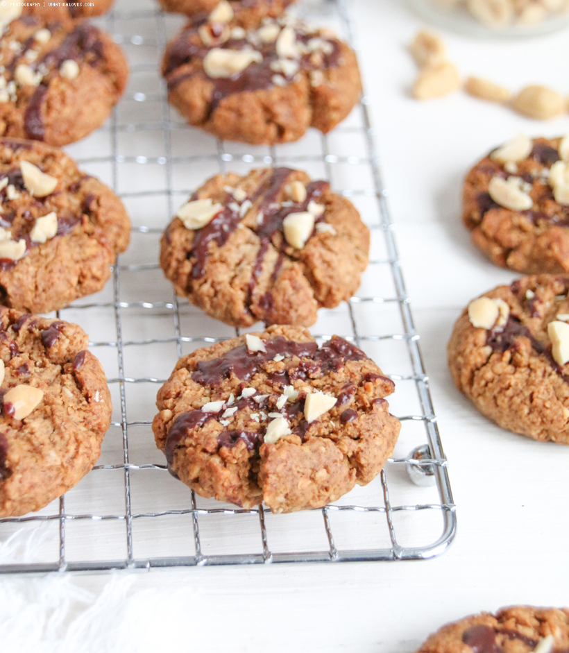 vegane Erdnussbutter Cookies